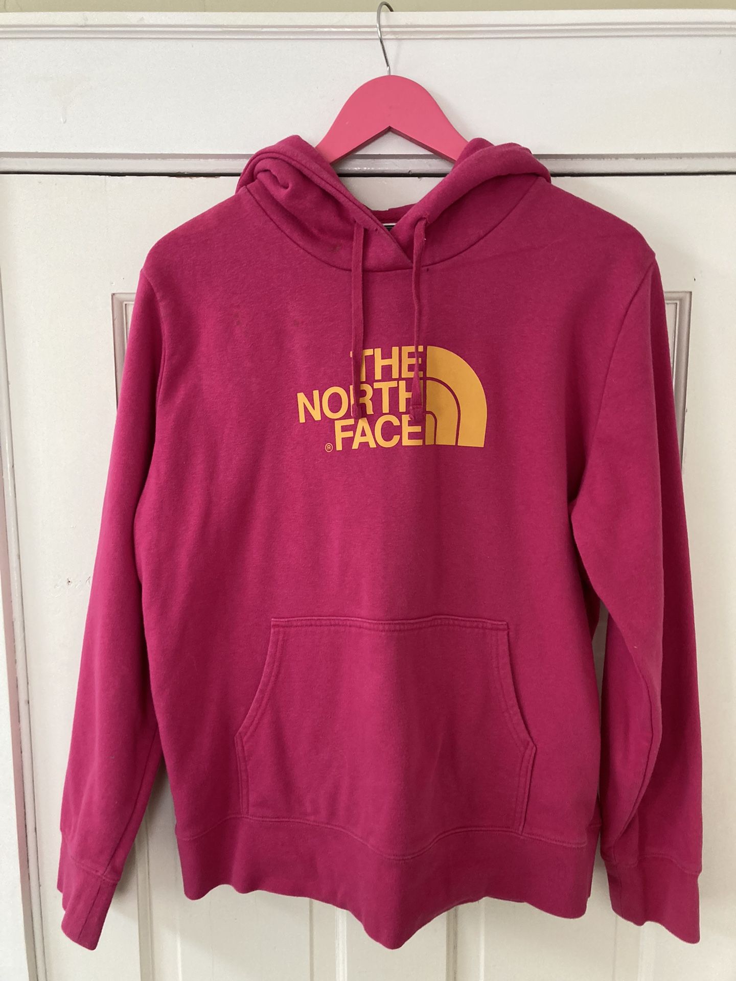 NORTHFACE HotPink Hoodie Sweatshirt Sz XL