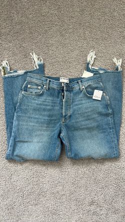 We The Free Mid rise, straight leg jeans