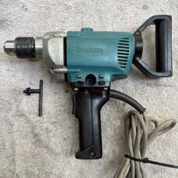 Makita Mixing D Handle Hi Torque Industrial Drill -6013B-R-13 MM, New/Unused Chuck, Key, Handles