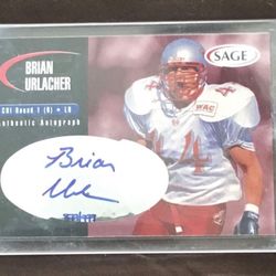 Chicago Bears Brian Urlacher Autograph Rookie Card 