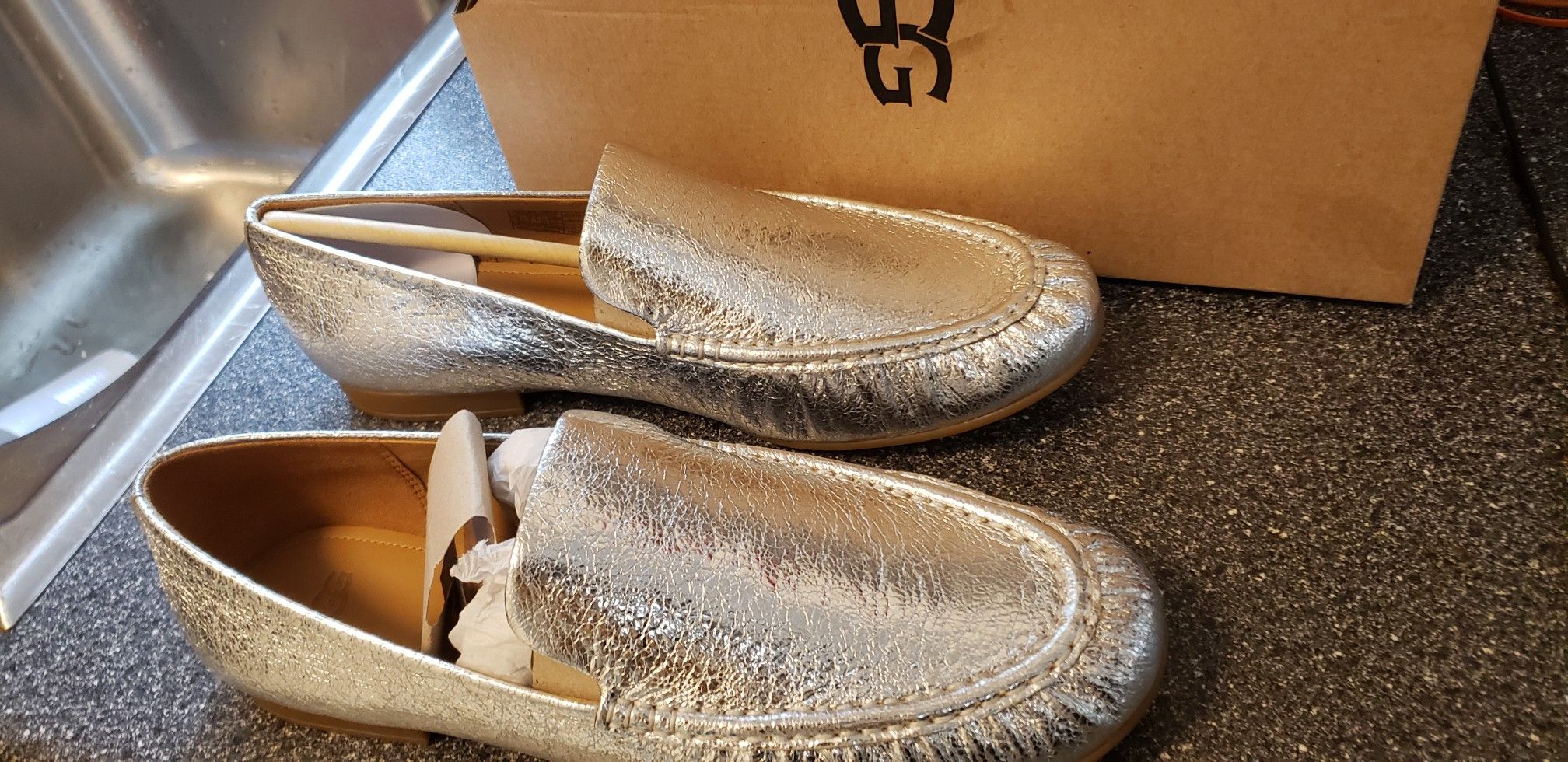 Ugg silver flats