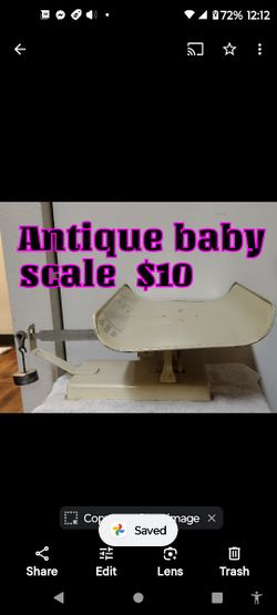 Antique Baby Scale $10