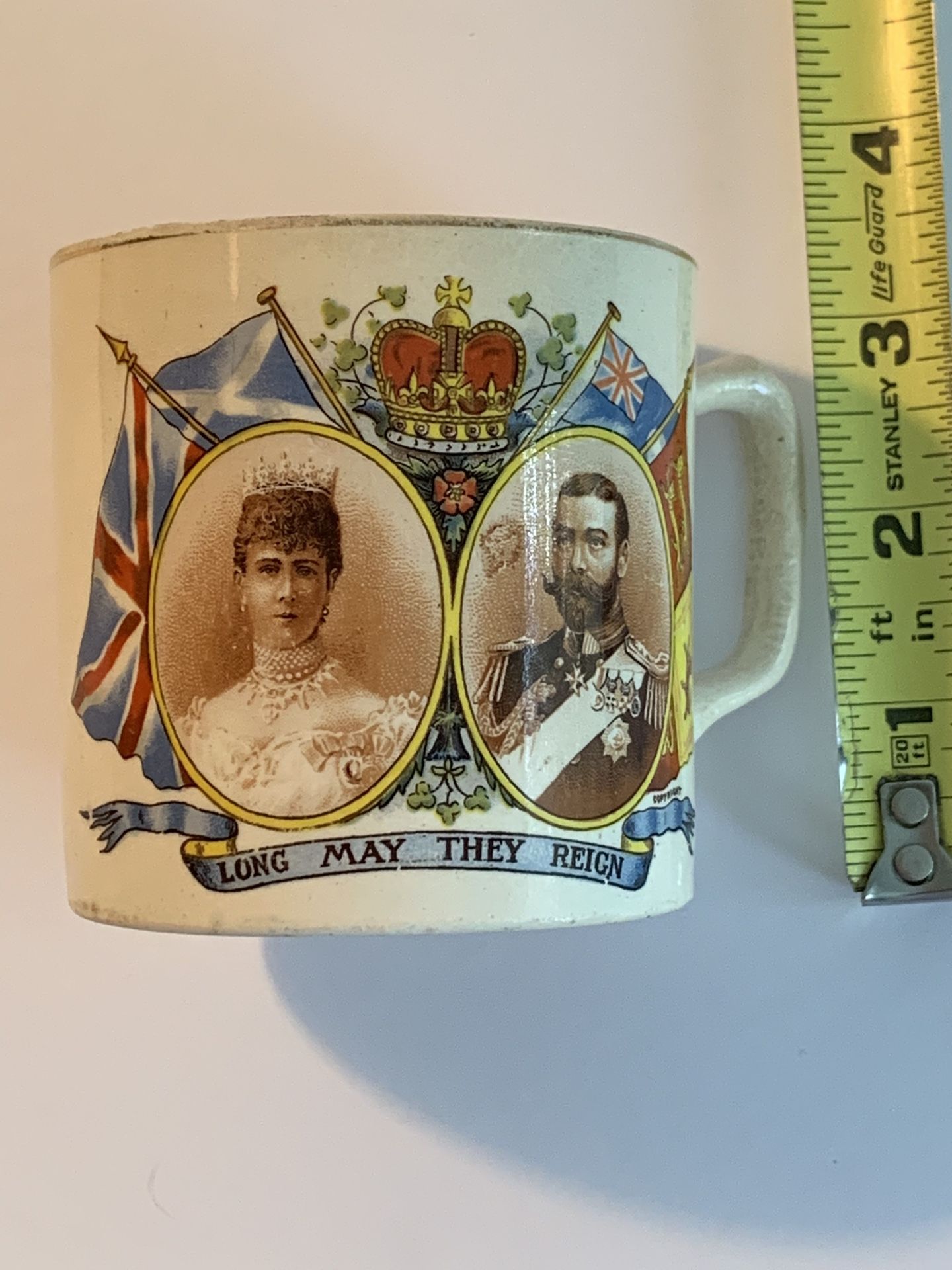 1913 British Royalty - King George V/Queen Mary Commemorative Mug