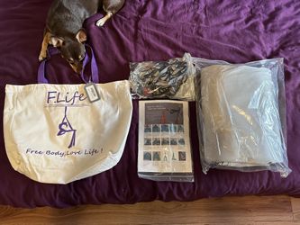 11 Yards Aerial Silks Equipment-Low to Medium Stretch Aerial Silk Hardware kit