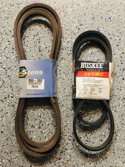 Riding Mower V-Belts 4 total