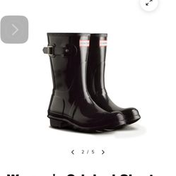 Women’s Hunter Boots With Box Size 10 