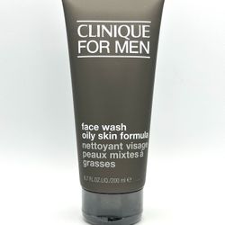 CLINIQUE FOR MEN     FACE WASH OILY SKIN FORMULA 6.7 Oz/200ml