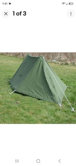 US army military two shelter half tents