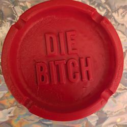 3D Red Ash Tray 