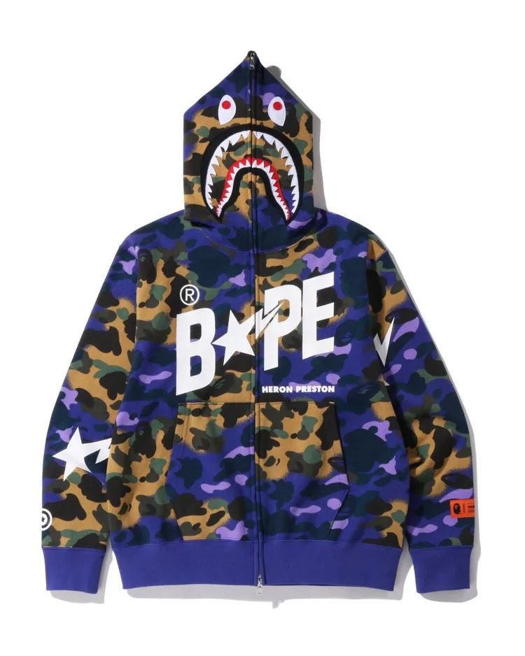 Bape X Heron Preston Camo Hoodie (NEW)