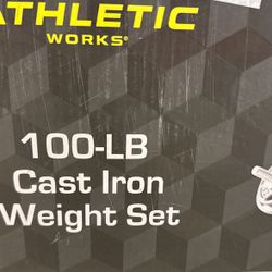 100lbs CAST IRON WEIGHT SET