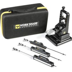Work Sharp Precision Adjust Elite Knife Sharpener - Adjustable Knife Sharpening System - For Hunting, Serrated & Kitchen Knives 