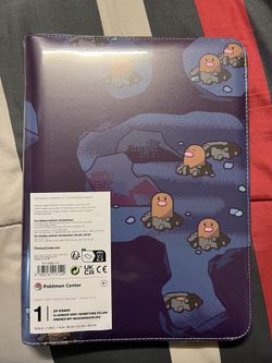 Pokemon center Diglett card zip binder