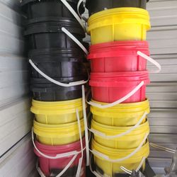4 Heavy Duty Buckets Left
