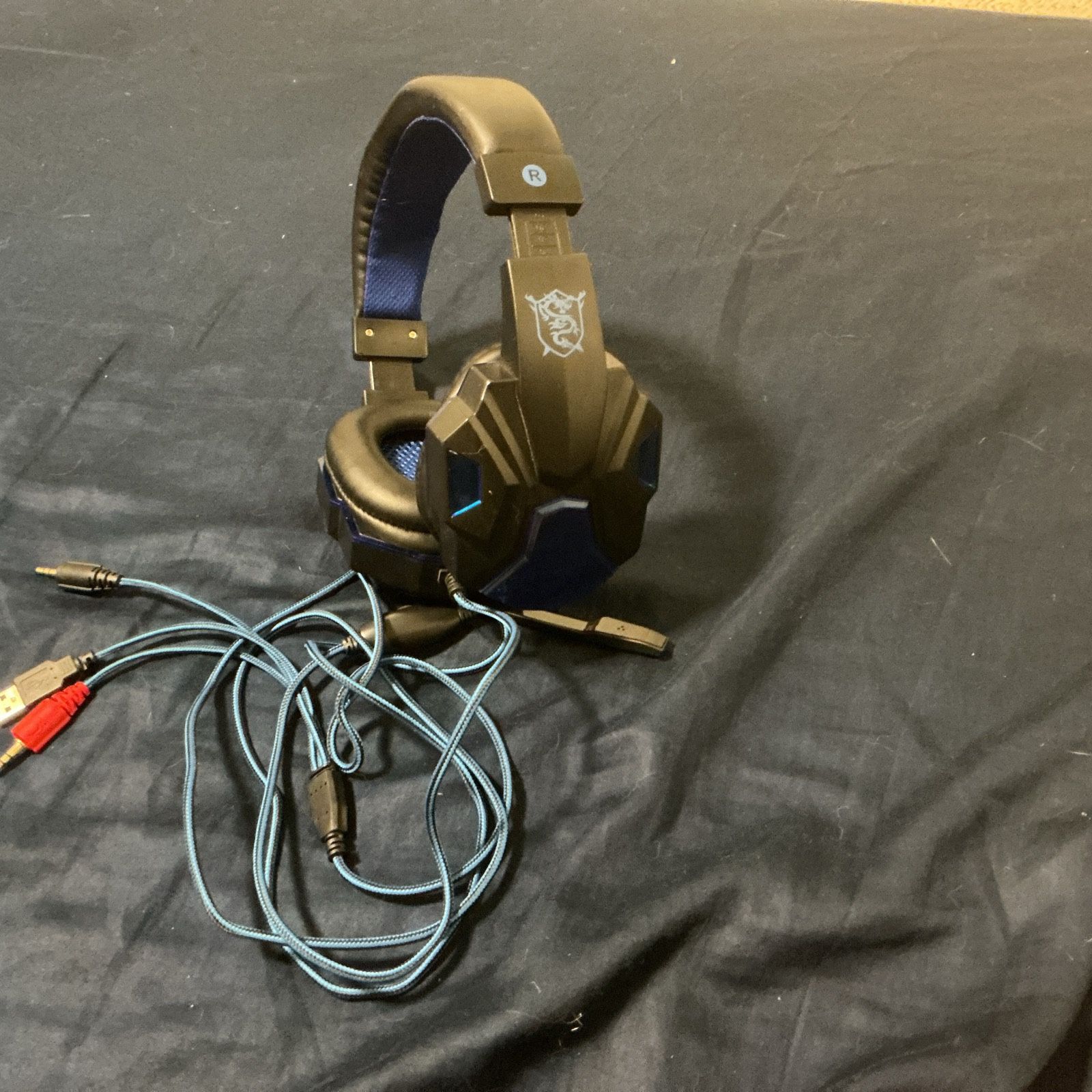 Blue Dragon Bass HD Gaming Headset With Microphone Works Great!
