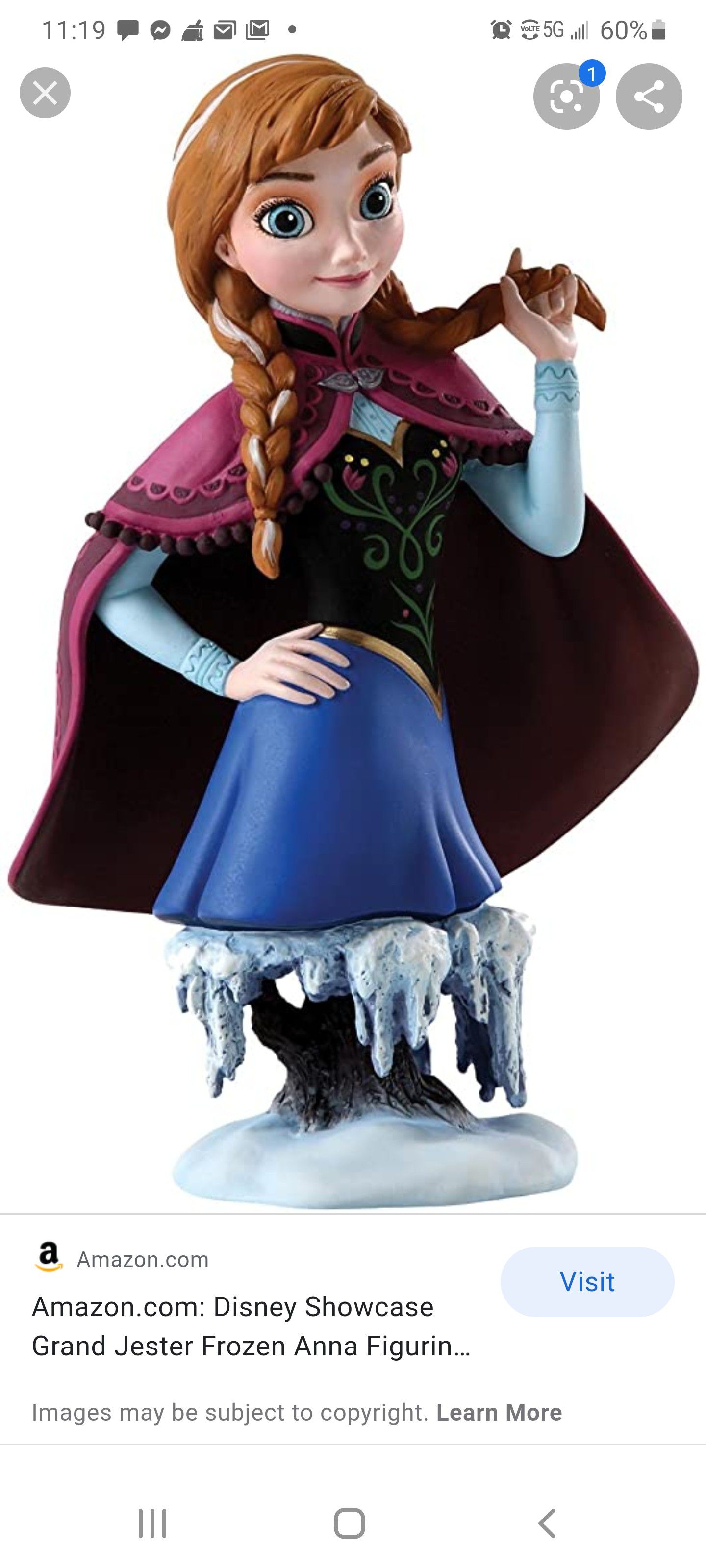 Disney Showcase Grand Jester Frozen Anna Figurine