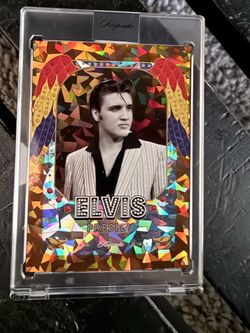 👑🔥 ELVIS PRESLEY 2026 KEEPSAKE ORANGE CRACKED ICE /50 – LOW #08/50 🔥👑