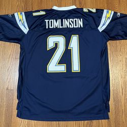 Ladanian Tomlinson San Diego Chargers Football Jersey XXL Reebok Authentic Stitched 