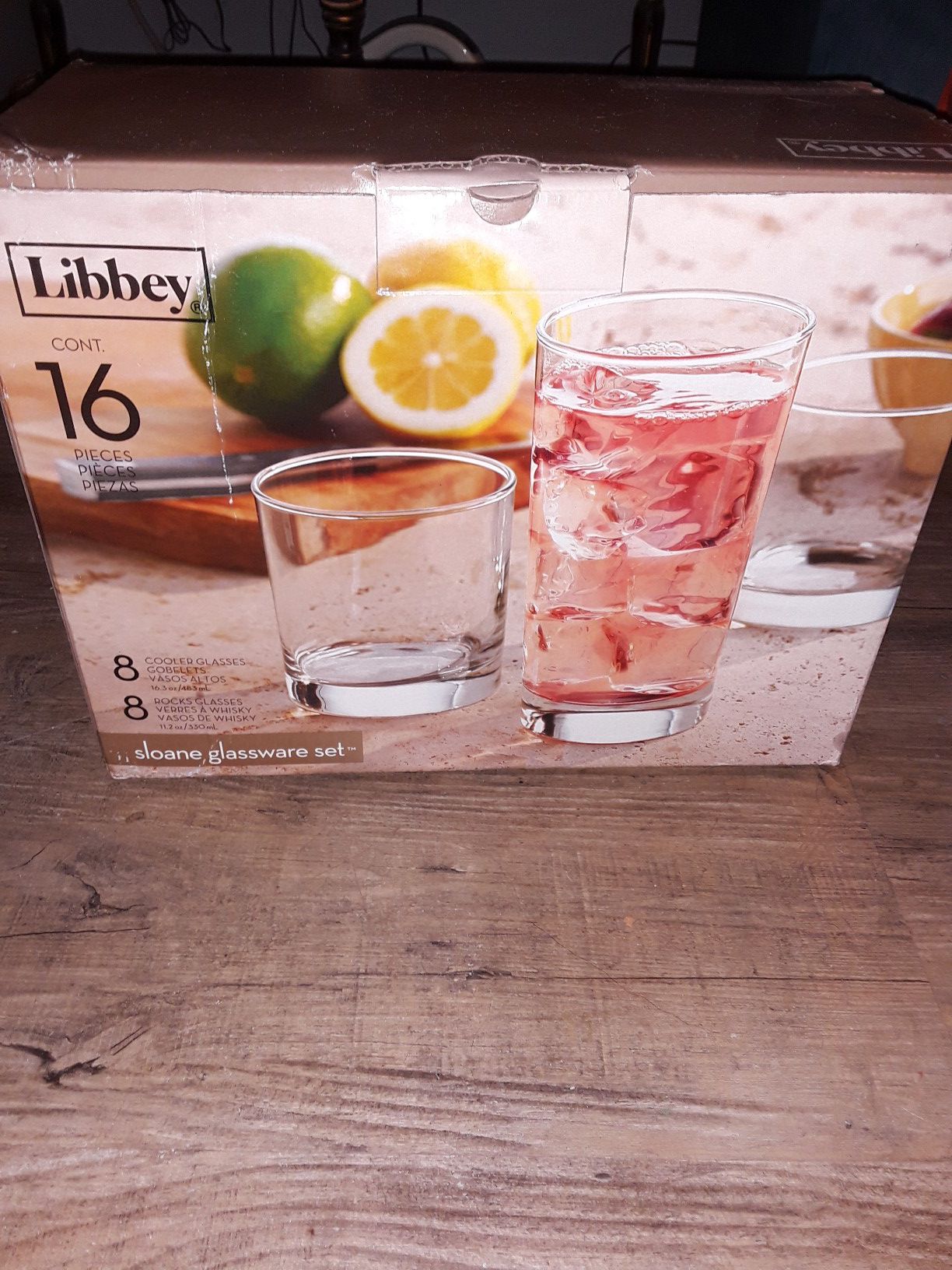 Libbey Flare 16-Piece Glassware Set