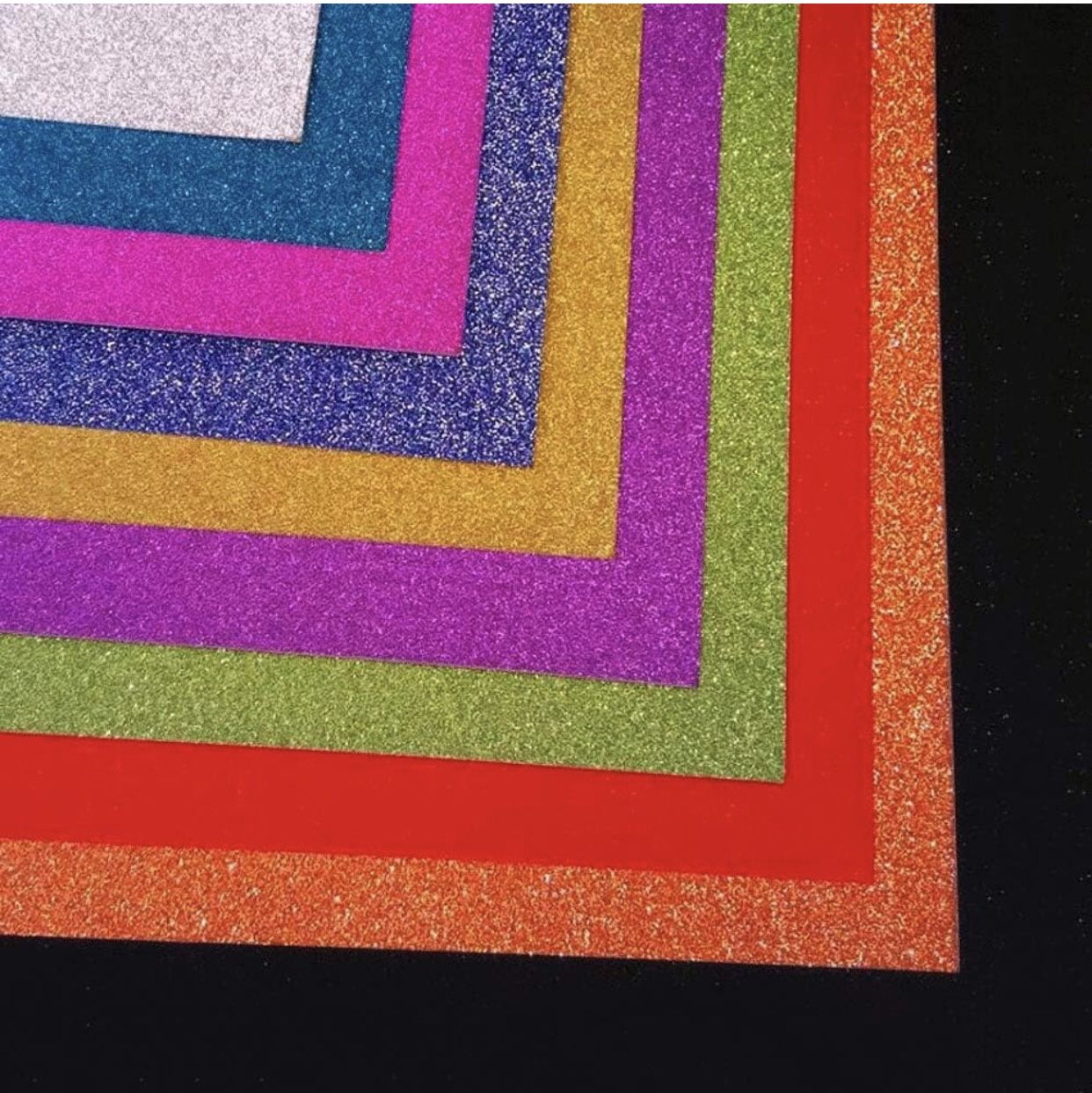 30Sheets Vinyl Glitter Cardstock Paper Sheets, Sparkle Vinyl Shinny Craft Sheets, SelfAdhesive