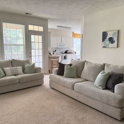 Ashley Living Room Set (Sofa and Loveseat)