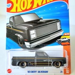  Hot Wheels '83 Chevy Silverado Black HW Hot Trucks 