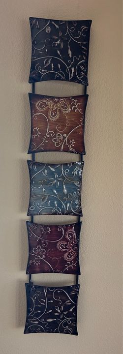 Metal Wall Art with Pillow Panels