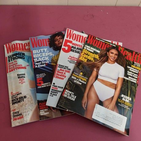 Set Of 4 Women's Health Magazines (2020-2021)