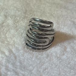 Silpada Silver Maze Ring (R1532) sz8