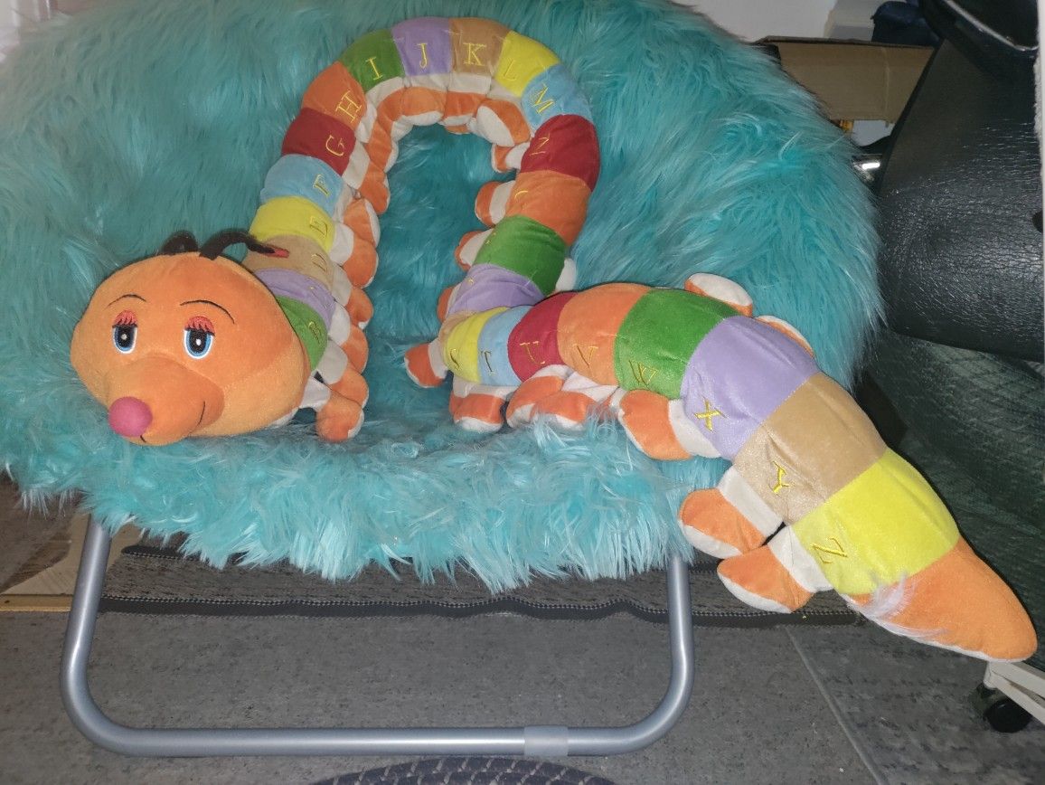 Stuffed Alphabet Caterpillar! 86" long.