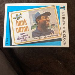 Hank Aaron Baseball Card