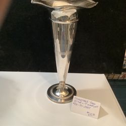 SILVERPLATED Trumpet Flower Vase