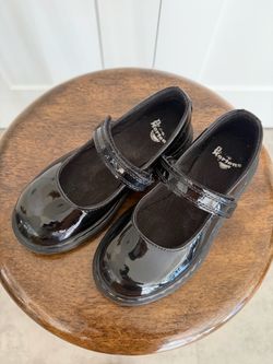 Dr. Martens Kids Black Patent Mary Jane Shoes