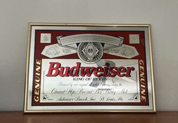 Budweiser Vintage Wall Art Mirror
