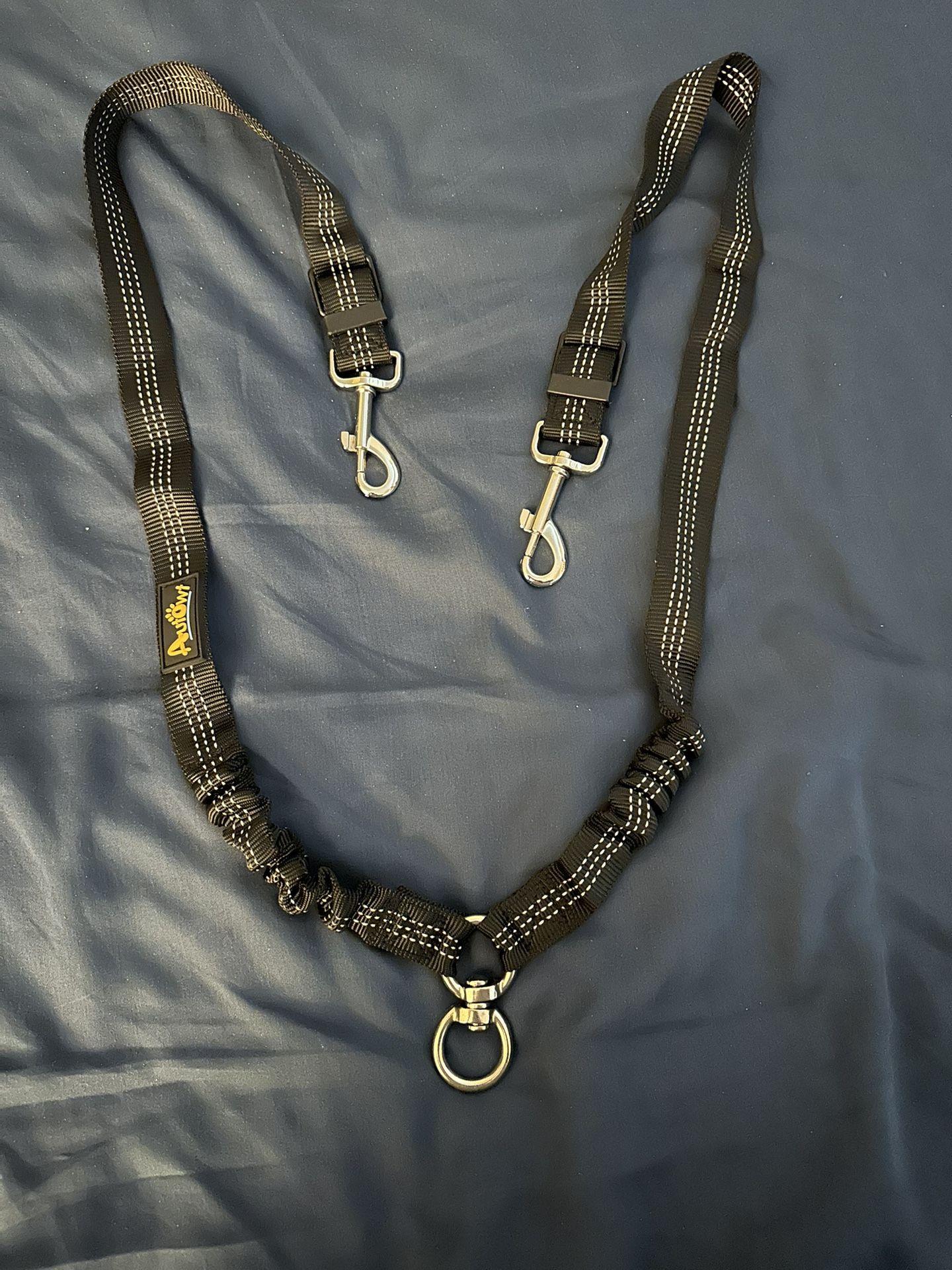 Double Dog Leash, No Tangle 360° Swivel Rotation