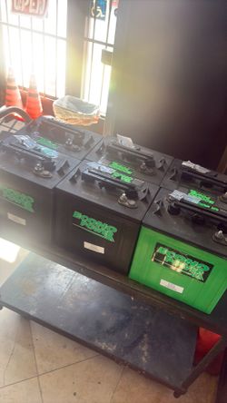Six volt batteries golf cart