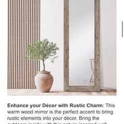 Earnest Wood Frame Floor Mirror