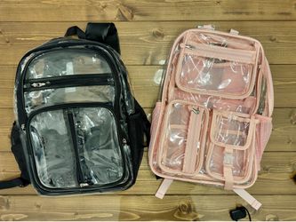 Brand New Heavy Duty Clear Backpacks