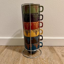 World Market Stacking Mugs