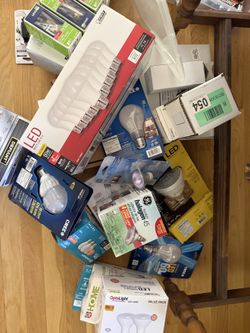 New LED Light Bulb Lot + Light Switches