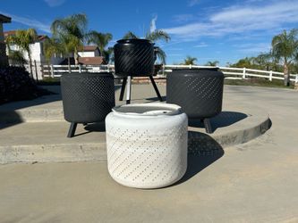 Fire pits starting at $60 made from washing machine tub