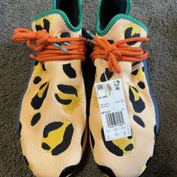 Adidas NMD Hu Pharrell Animal Print Leopard Pulse Amber Size 11
