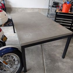 Concrete Table And 6 Chairs
