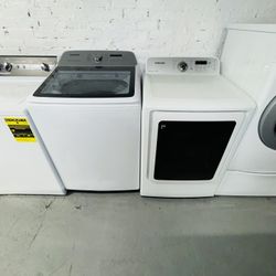 Samsung electric washer and dryer, a receipt for a 90-day warranty