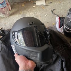 Motorcycle Gear: Harley Jacket, Simpson Helmet, Etc 