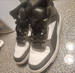 Puma High-Top Sneakers Gray and White