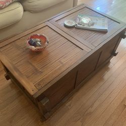 World Market Bamboo, Wood Storage Table