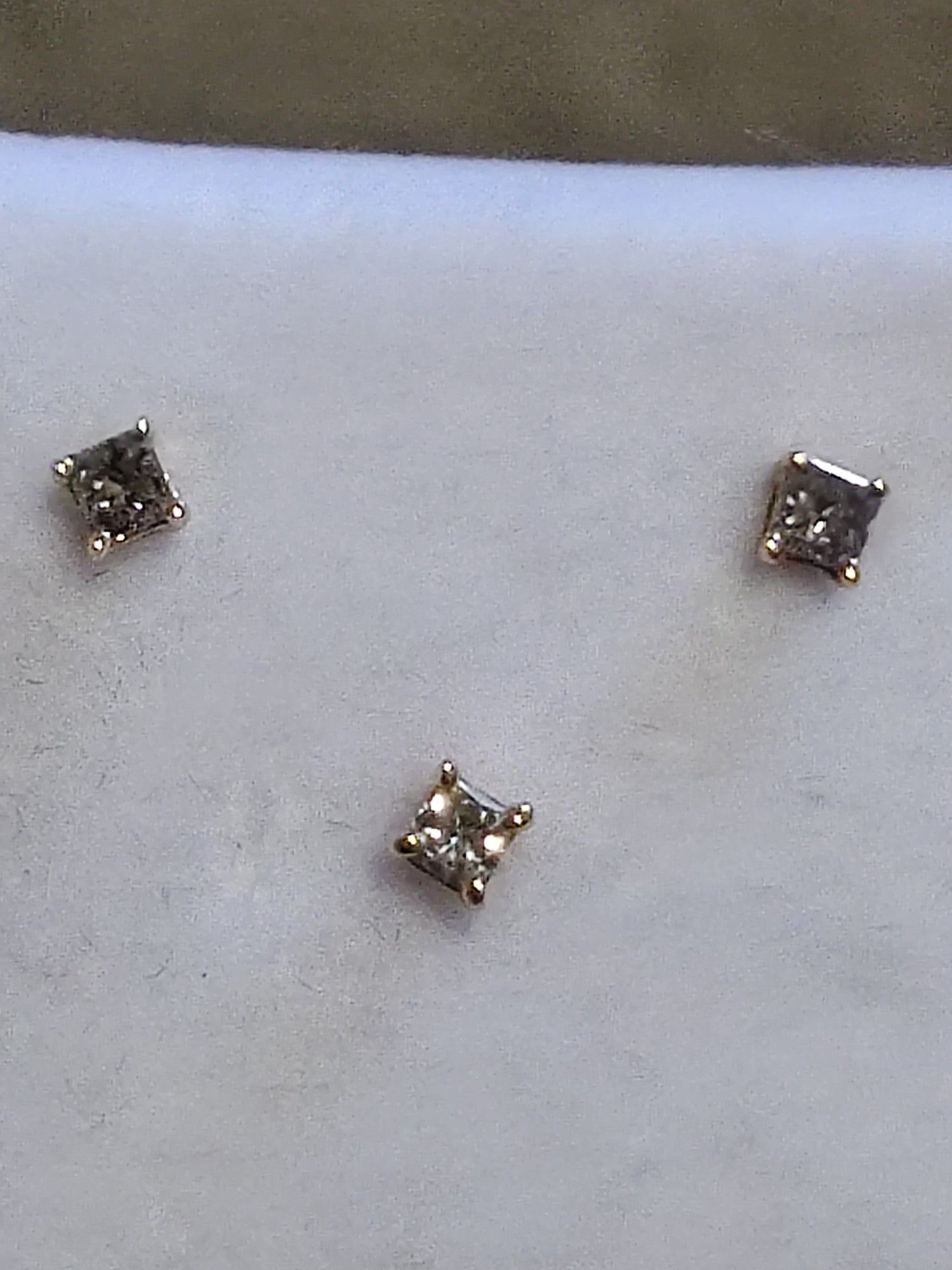 Diamond Stud Earrings in 10k Yellow Gold