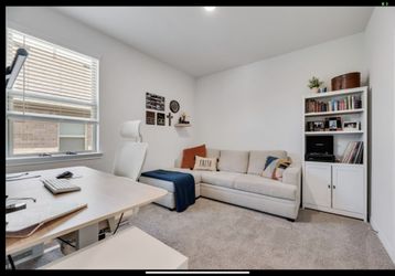 Tan Couch with Reversible Chase 