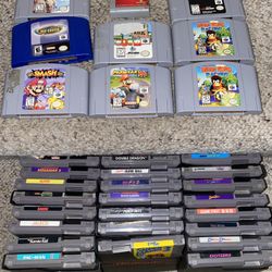 These Nintendo, NES 64 & More games just in. Pick up in the Mecha-Market section at Mantiques in Fremont, Niles.   Priced individually to sell.   Feel